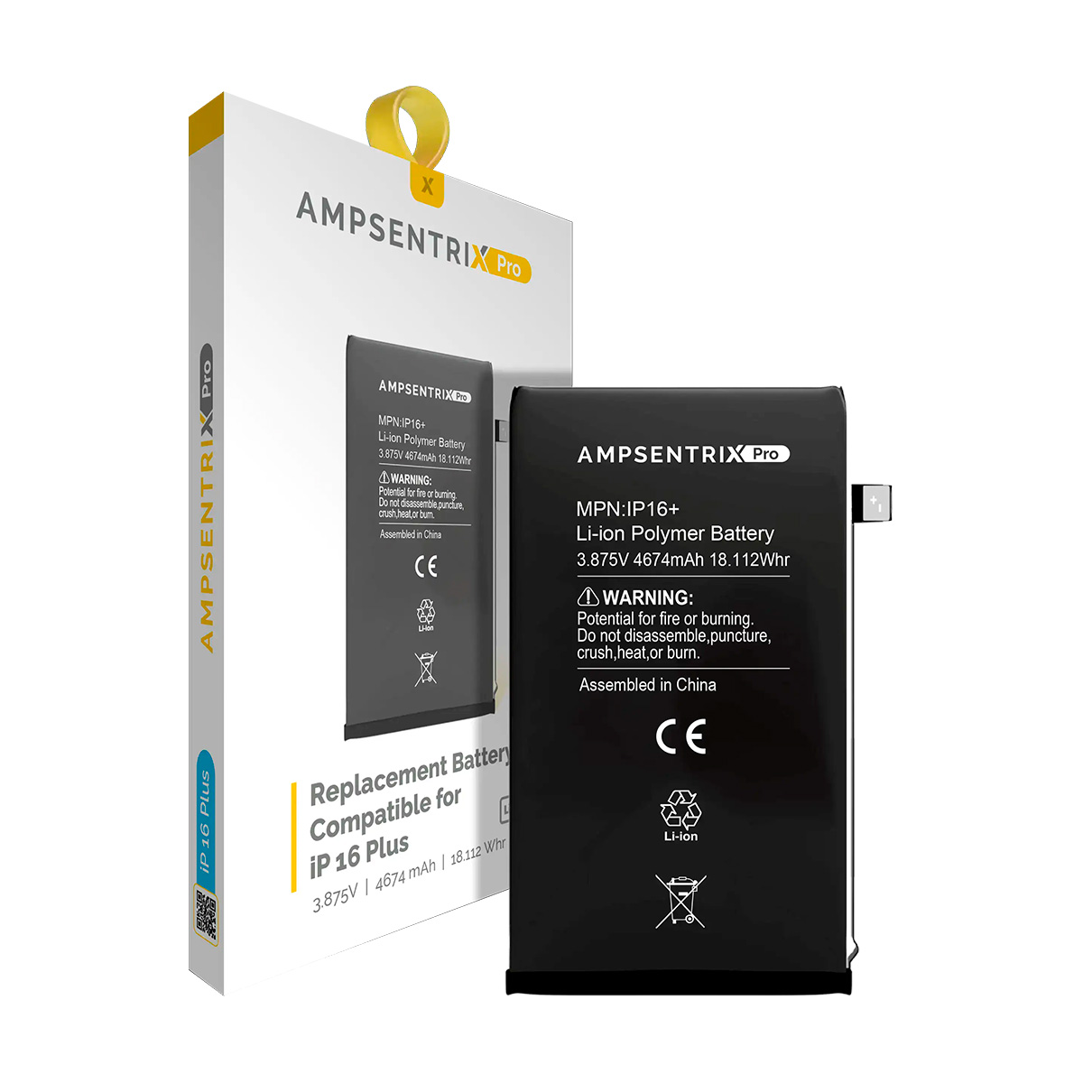 Bateria Ampsentrix Pro iPhone 16 Plus